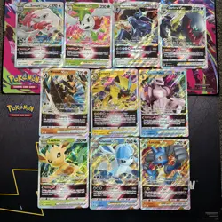 JUMBO Pokemon VSTAR 10 Card Lot - Leafeon, Glaceon, Darkrai, Shaymin And More - Image 1