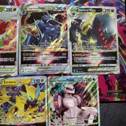 JUMBO Pokemon VSTAR 10 Card Lot - Leafeon, Glaceon, Darkrai, Shaymin And More - Image 4
