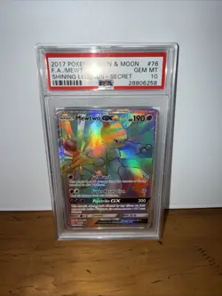 Pokemon TCG Mewtwo GX Secret Rare Shining Legends Card 76/73 Near Mint Condition - Image 3