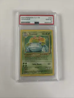 Venusaur 003/034 Trading Card Game Classic Holo PSA 10 - Image 1