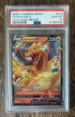 Charizard V 019/189 - Pokemon - Darkness Ablaze - GEM MINT PSA 10 card - Image 1