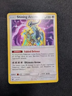 Shining Arceus 57/73 Pokemon Shiny Holo Rare Shining Legends Card HP - Image 1