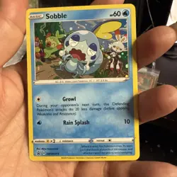 Sobble SWSH073 NM Black Star Promo Cosmos Holo Near Mint Foil Pokemon Card 73 - Image 1