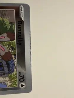 Rare Pokemon error card Bunnelby Reverse Holo 064/088 miscut misprint mistake - Image 2