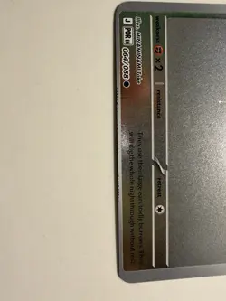 Rare Pokemon error card Bunnelby Reverse Holo 064/088 miscut misprint mistake - Image 3