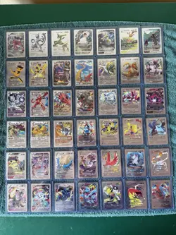 Lot Of 42 Silver Foil Fan Art Pokemon Cards - Image 1