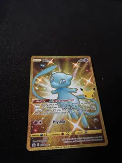 Pokemon Mew Secret Rare Full Art Foil Celebrations Classic 025/025 60 HP Card - Image 3
