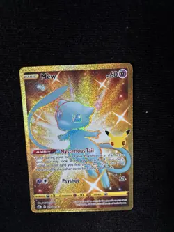 Pokemon Mew Secret Rare Full Art Foil Celebrations Classic 025/025 60 HP Card - Image 4