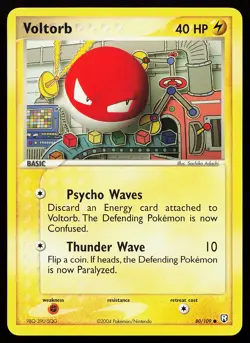 Voltorb 80/109 Common Team Rocket Returns Pokemon Card - Image 1