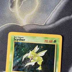 Scyther 17/130 Base Set 2 2000 Holo Rare WOTC Pokemon Card TCG LP - Image 2