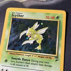 Scyther 17/130 Base Set 2 2000 Holo Rare WOTC Pokemon Card TCG LP - Image 4