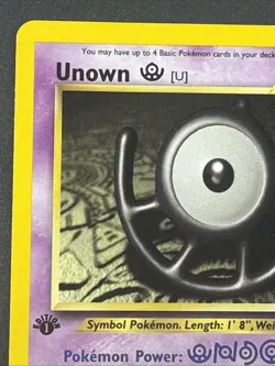 Unown [U] 51/75 Neo Discovery 1st Ed Non Holo WotC 2000 Vintage Pokemon TCG Card - Image 2