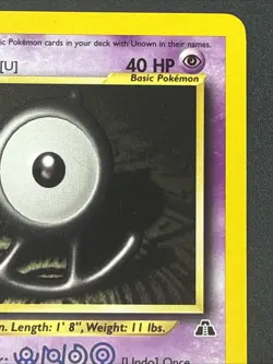 Unown [U] 51/75 Neo Discovery 1st Ed Non Holo WotC 2000 Vintage Pokemon TCG Card - Image 3