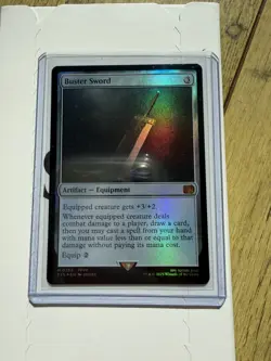 Final Fantasy MTG M 0255 Buster Sword FOIL: Mythic (NM) - Image 1