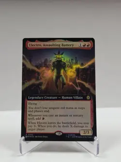 Electro, Assaulting Battery (Extended Art) - Marvel's Spider-Man (SPM) *FOIL* - Image 1