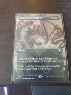 Kindred Dominance Borderless Commander Masters MTG NM - Image 1