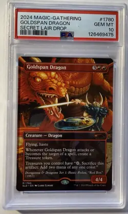 2024 magic the gathering secret lair Goldspan Dragon - Image 1