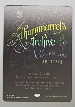 MTG Secret Lair Encyclopedia of Magic 0027 Alhammarrets Archive Foil - Image 1