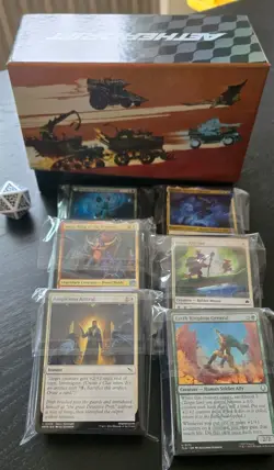 MTG Magic the Gathering Aetherdrift Finish Line Bundle Box + Life Counter + 300 - Image 1