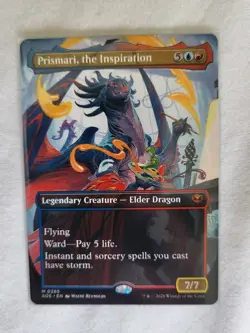 Magic: the Gathering-MTG- Prismari, the Inspiration - SOS - Borderless Art - N.M - Image 3