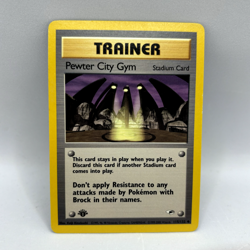 Pokemon TCG - Pewter City Gym 115/132 1st Edition - WOTC Gym Heroes - VLP - Image 1