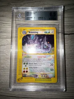 Pokemon 2003 Nidoking 150/147 Aquapolis Holo BGS 6.5 (regrade U) - Image 1