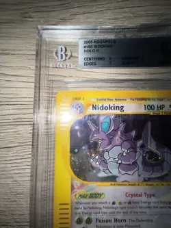 Pokemon 2003 Nidoking 150/147 Aquapolis Holo BGS 6.5 (regrade U) - Image 2