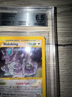 Pokemon 2003 Nidoking 150/147 Aquapolis Holo BGS 6.5 (regrade U) - Image 3