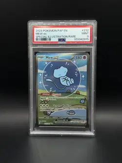 Bubble Mew EX TCG Paldean Fates Card 232/091 Special Illustration Rare PSA 9 MT - Image 1