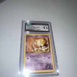 CGC 9.5/10 GEM MINT Sabrina's Abra 91/132 1st Edition Gym Heroes Pokemon Card - Image 1