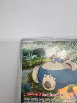 Pokemon TCG Snorlax ETB Promo Scarlet & Violet 151 Black Star Holo Card 51 SEALD - Image 2