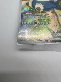 Pokemon TCG Snorlax ETB Promo Scarlet & Violet 151 Black Star Holo Card 51 SEALD - Image 5