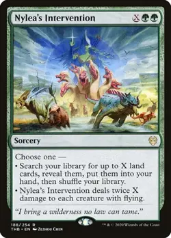 2x Nylea's Intervention Theros Beyond Death LP MTG - Image 1