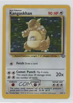 Kangaskhan Holo Pokemon Jungle #5 1999 - Image 1
