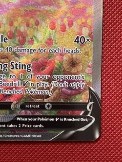 Beedrill V (Alternate Full Art) 161/189 Astral Radiance Pokemon NM - Image 5