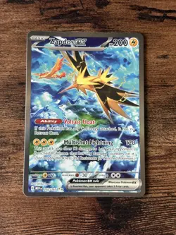 Pokemon TCG - Zapdos EX 202/165 Scarlet & Violet 151 - Image 1