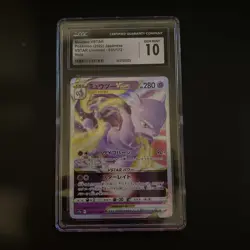 CGC 10 Mewtwo VSTAR 051/172 RRR VSTAR Universe s12a Japanese Pokemon Card - Image 1