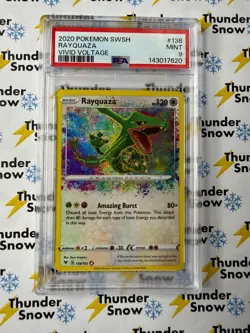 Rayquaza Vivid Voltage #138 2020 Pokemon PSA 9 143017620 - Image 1