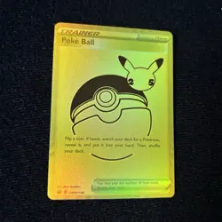 Pokemon Poke Ball Trainer-Item Promo Holo SWSH146 Black Star Promo TCG Card - Image 1