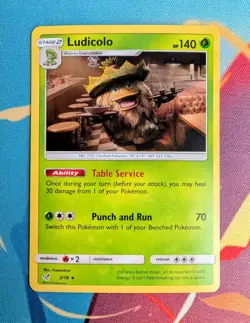 Ludicolo 2/18 Rare Detective Pikachu Pokemon TCG - LP - Image 1