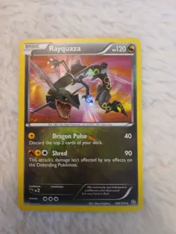 Rayquaza Secret Rare Holo 128/124 Dragons Exalted Pokemon TCG Card English - Image 4