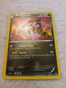Rayquaza Secret Rare Holo 128/124 Dragons Exalted Pokemon TCG Card English - Image 5