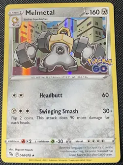 Melmetal 046/078 Pokemon GO Holo - Pokemon Card - Image 1