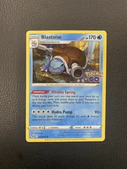 Blastoise 017/078 Holo Rare - Pokemon GO 2022 - Pokemon TCG English - Near Mint - Image 1
