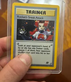 Pokemon TCG Rocket’s Sneak Attack Holo Unlimited Vintage Pokemon Team Rocket - Image 1