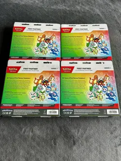 Pokemon First Partner Illustration Collection Series 1 Box Lot of 4 Sealed - Image 3
