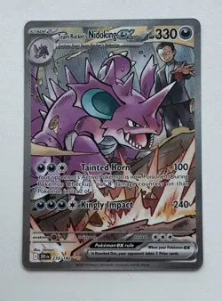 Pokemon TCG: Team Rocket's Nidoking ex 233/182 Sv10 - Destined Rivals SIR - NM - Image 1