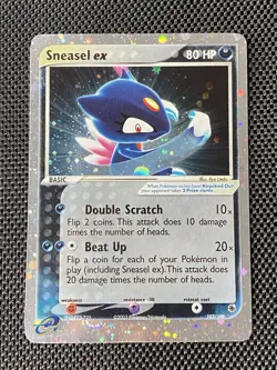 2003 Pokemon Sneasel ex-103/109-Ruby and Sapphire Holo-WOTC-LP+- With Swirl. - Image 1