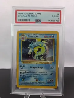 Pokemon TCG Gyarados- Base Set Unlimited Holo #6! PSA 6!!! 💥💥💥 - Image 1