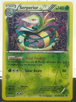 Serperior RC3/RC25 Holo Legendary Treasures: Radiant Collection Pokemon LP - Image 1